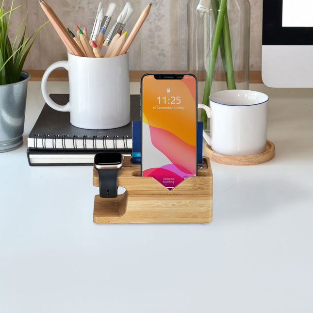 Išmaniųjų telefonų ir išmaniųjų laikrodžių įkrovimo stotelė