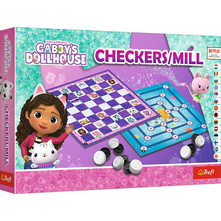 Šaškės ir malūnas stalo žaidimas Gabby's Dollhouse Playtime