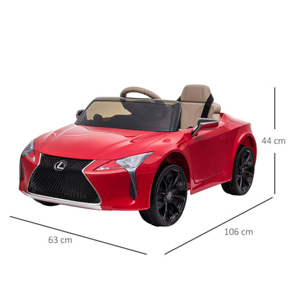 Vaikiškas automobilis. Oficialiai licencijuotas „Lexus LC500“ elektrinis automobilis, 2.4G nuotolinio valdymo pultas, MP3/USB, šviesos ir muzika, 3-6 metai
