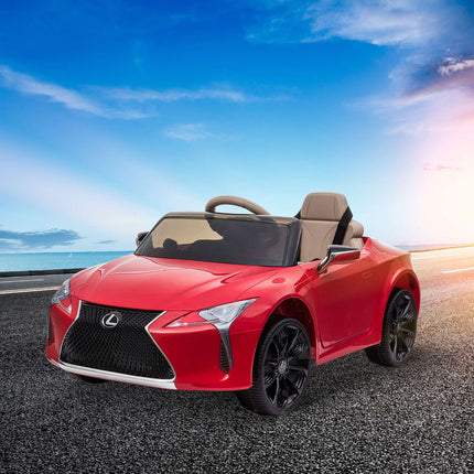 Vaikiškas automobilis. Oficialiai licencijuotas „Lexus LC500“ elektrinis automobilis, 2.4G nuotolinio valdymo pultas, MP3/USB, šviesos ir muzika, 3-6 metai