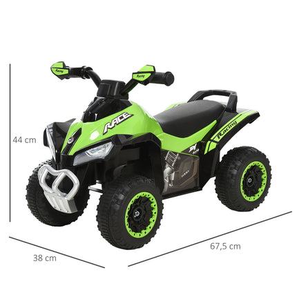Vaikiškas važiuojamasis automobilis su pedalais ir stumdomomis kojelėmis, vaikiškas automobilis, vaikiška transporto priemonė 18-36 mėnesių vaikams, lengva muzika, plastikas, plienas, žalias, 67,5 x 38 x 44 cm