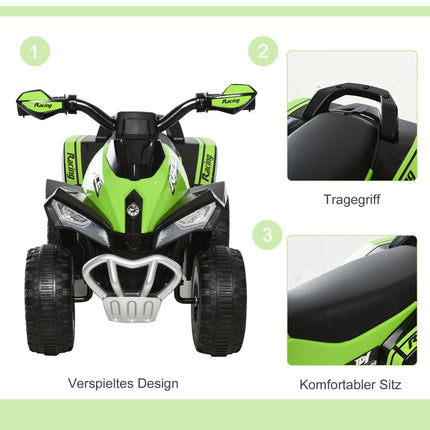 Vaikiškas važiuojamasis automobilis su pedalais ir stumdomomis kojelėmis, vaikiškas automobilis, vaikiška transporto priemonė 18-36 mėnesių vaikams, lengva muzika, plastikas, plienas, žalias, 67,5 x 38 x 44 cm
