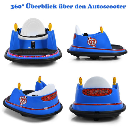 Vaikiškas Bamperis Automobilis 360 Laipsnių Posūkio Ratu Vaikiškos Transporto Priemonės 57 x 75 x 42 cm Mėlynas