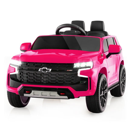 Vaikiškas „Chevrolet“ elektrinis automobilis su 2.4G nuotolinio valdymo pultu, pakaba, šviesomis ir muzika, vaikiškas automobilis, rožinis