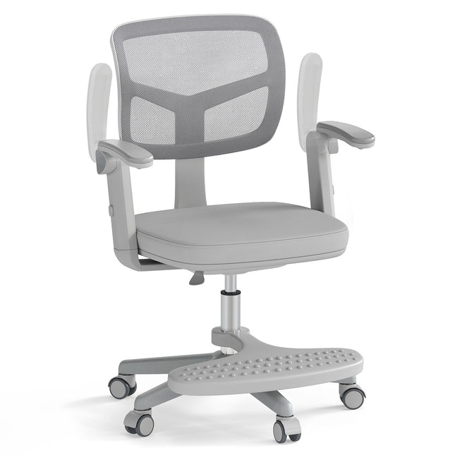 Vaikiška rašomoji kėdė, reguliuojamo aukščio, 41-52 cm, pilka