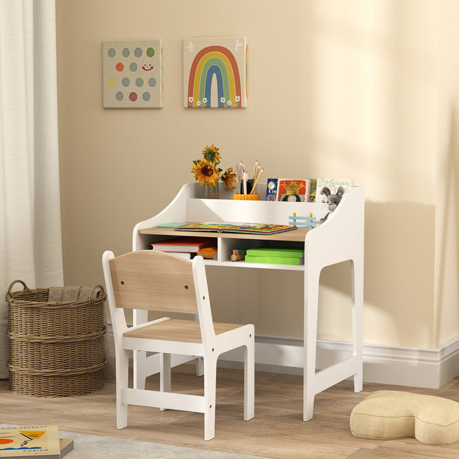 Vaikiškas stalo ir kėdės komplektas, ergonomiškas, 3-8 metų amžiaus
