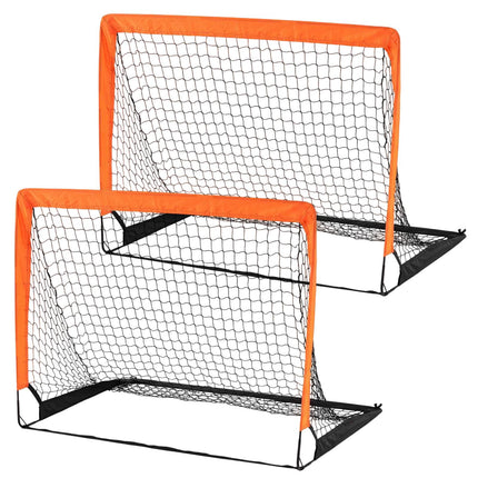 Vaikiški futbolo vartai, 182x120 cm, žali, sulankstomi