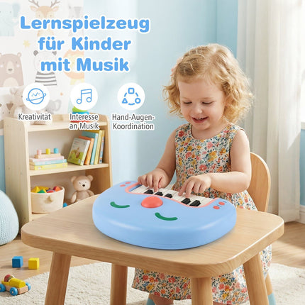 Vaikiškas klaviatūros pianinas su šviesomis ir muzika, 13 klavišų