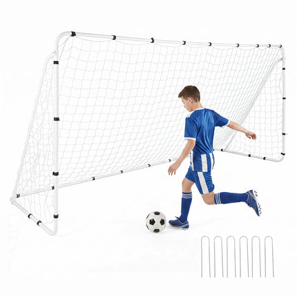 Vaikiški metaliniai futbolo vartai 367x181 cm su PE tinklu