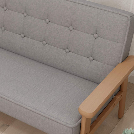 Vaikiška sofa, aksominė, medinis rėmas, 3-15 metų amžiaus, pilka