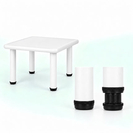 Children's Table for Indoor and Outdoor Use, 62 x 62 cm, White