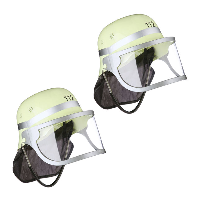 Children's fireman's helmet in a set of 2