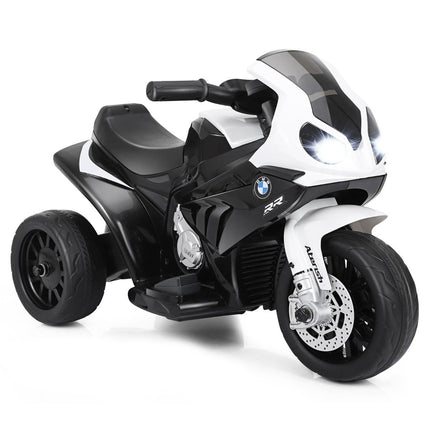 Vaikiškas motociklas 6v vaikiška transporto priemonė 6v vaikiška transporto priemonė su muzika 66 x 37 x 44,5 cm juoda + balta