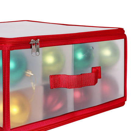 Christmas Bauble Storage Box with Adjustable Dividers