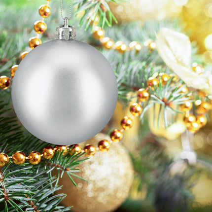 Christmas Tree Baubles Set, 50-Piece, Plastic Ornaments
