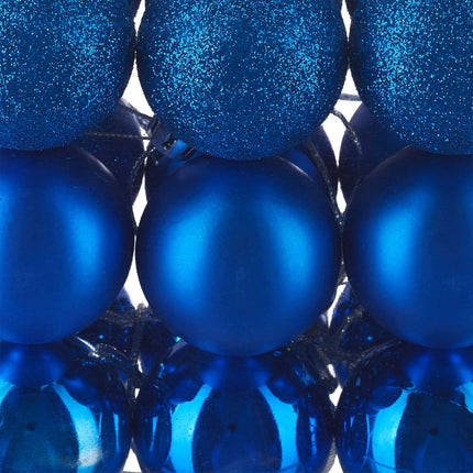 Christmas Tree Baubles Set, 50 Pieces, Matte/Glossy/Glitter