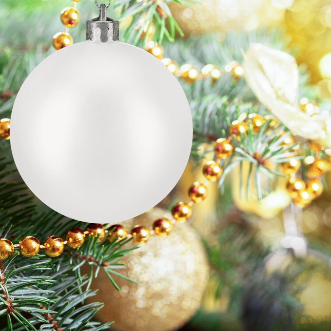 Christmas Tree Baubles Set, 50 Pieces, Plastic