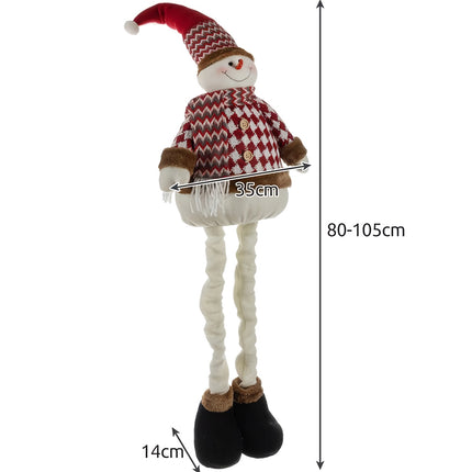 Kalėdinis sniego senis - teleskopinis 105 cm Ruhhy 22341