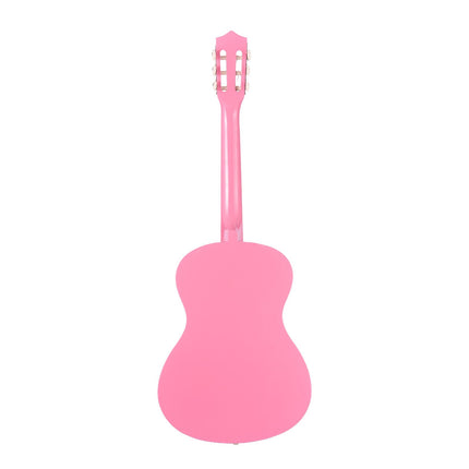 Classical Guitar Starter Kit, 38 Inch, Nylon Strings, Pink