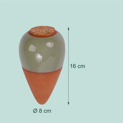 Molio laistymo kūgiai su dangteliais, 350 ml, šalavijų spalvos, 2 vnt. pakuotė