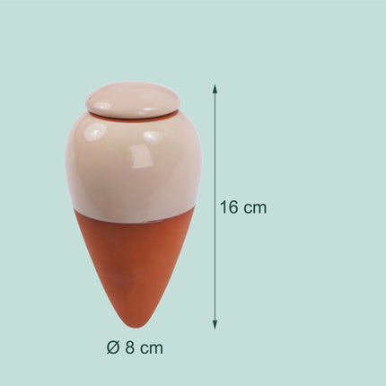 Molio laistymo kūgiai su dangteliais, 350 ml, 2 vnt. rinkinys - smėlio spalvos