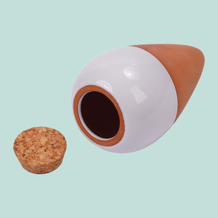 Molio laistymo kūgiai su dangteliais, 350 ml, balti, 4 vnt. rinkinys