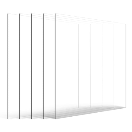 Clear PET Plastic Sheets 24 x 36 in, 1 mm, 5 Pack