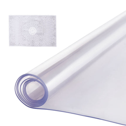Clear PVC Table Protector 42 x 72 in, 2 mm Thick