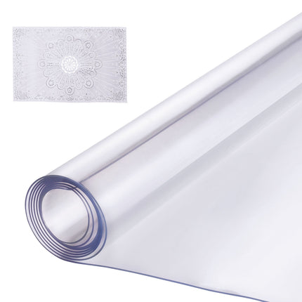 Clear PVC Table Protector 48x48 in, 1.5 mm Thick