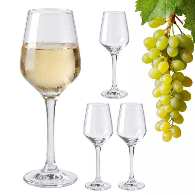 Skaidrių vyno taurių rinkinys, 4 vnt., talpa 360 ml