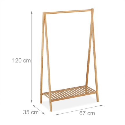 Bambukinis drabužių pakabukas 67 cm
