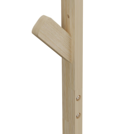 Clothes hanger bamboo rollable