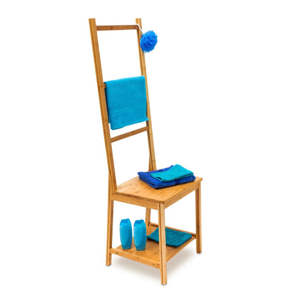 Clothes hanger chair bamboo