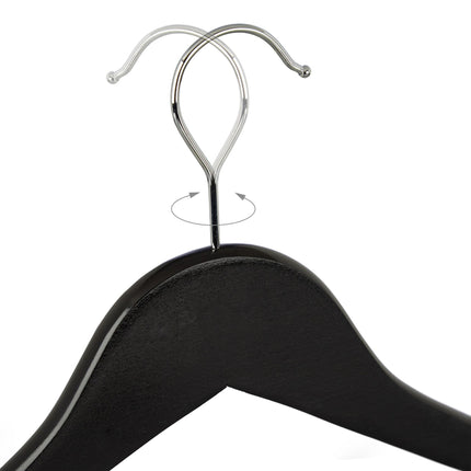 Clothes hangers with trouser bar, set of 20
