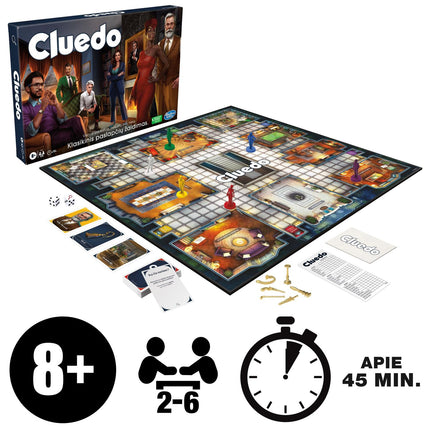 Cluedo - klasikinis paslapčių žaidimas (lietuvių k.)