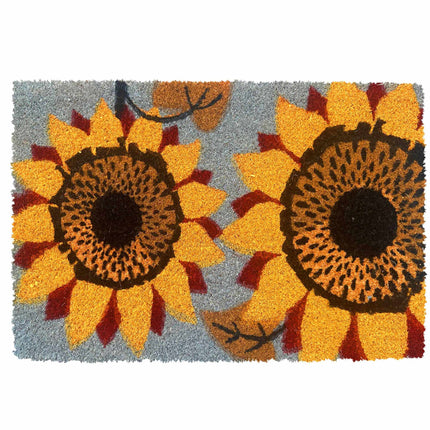 Kokosinis kilimėlis durims, botaninis raštas, 60x40 cm