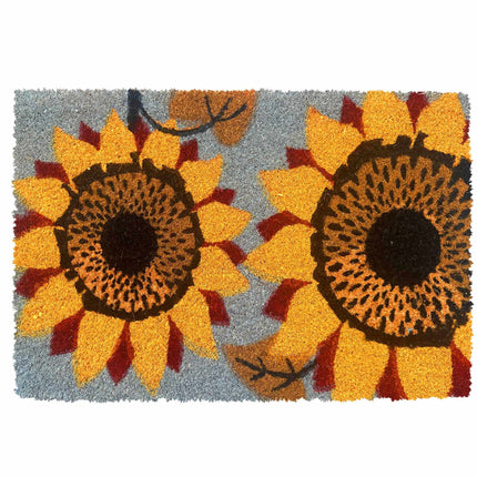 Kokosinis kilimėlis durims, botaninis raštas, 60x40 cm
