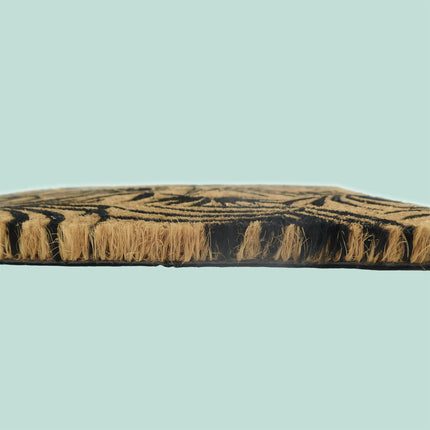 Kokosinis kilimėlis durims, neslystantis, botaninis raštas, 60x40 cm