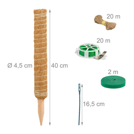 Kokoso batonėliai, 4 vnt. pakuotėje, 40 cm, su priedais