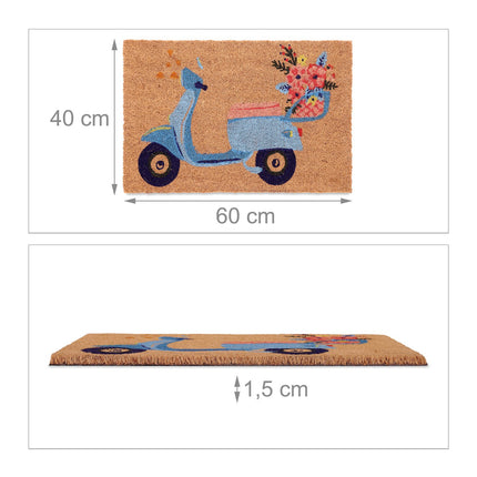 Kokosinis durų kilimėlis Scooter