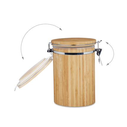 Coffee can in bamboo