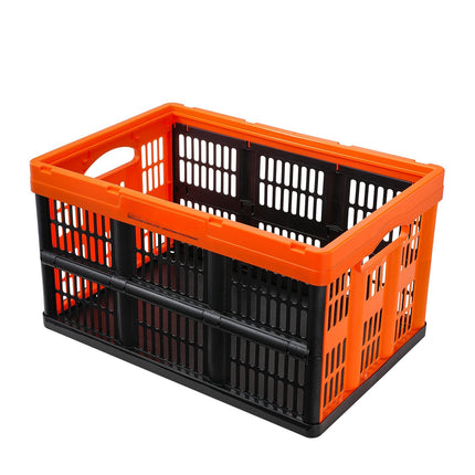 Collapsible Storage Bins, 45L 3-Pack, Stackable Handles