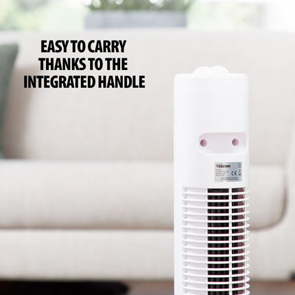 Column fan with timer