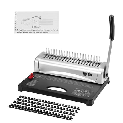 Comb Binding Machine 21-Hole, 450-Sheet, 100 Spines