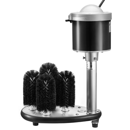 Commercial Glass Washer, 5-Brush, 600 Cups-Hour, 2–2.7 In