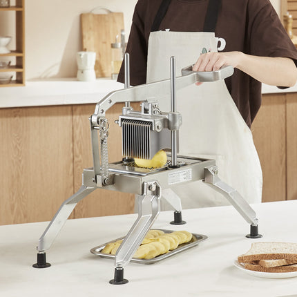 Commercial Tomato Slicer, 1/4 & 1/2 In, Suction Feet