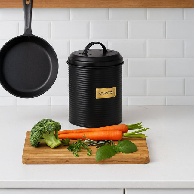 Komposto dėžė su kvapų filtru, 2,5 l talpos