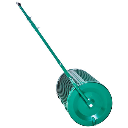 Compost Spreader 24-Inch, Push-Tow, Adjustable Steel Roller