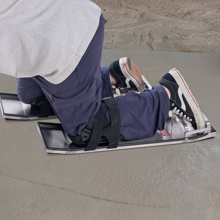 Concrete Knee Boards, Stainless Steel, 28 x 8 In, Pair