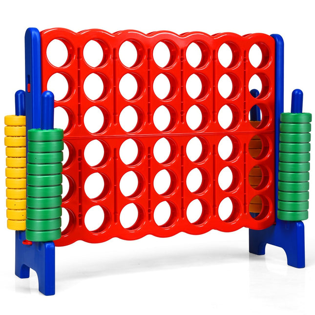 „Connect Four Game 4 Wins“ stalo rinkiniai, žaidimas „Keturi iš eilės“ su 42 dideliais žiedais